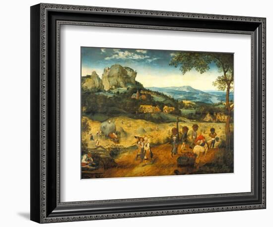 The Hay Harvest-Pieter Bruegel the Elder-Framed Giclee Print