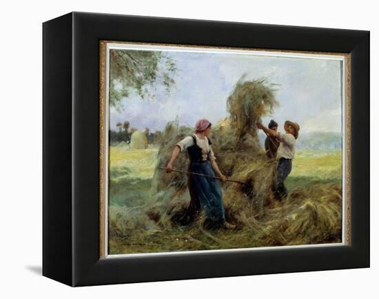 The Hay. Painting by Julien Dupre (1851-1910), 19Th Century. Chalons Sur Marne, Museum of Fine Arts-Julien Dupre-Framed Premier Image Canvas