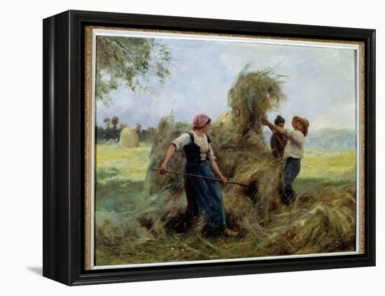 The Hay. Painting by Julien Dupre (1851-1910), 19Th Century. Chalons Sur Marne, Museum of Fine Arts-Julien Dupre-Framed Premier Image Canvas