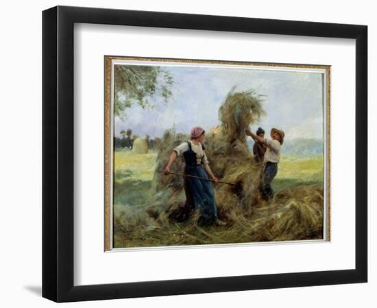 The Hay. Painting by Julien Dupre (1851-1910), 19Th Century. Chalons Sur Marne, Museum of Fine Arts-Julien Dupre-Framed Giclee Print