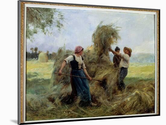 The Hay. Painting by Julien Dupre (1851-1910), 19Th Century. Chalons Sur Marne, Museum of Fine Arts-Julien Dupre-Mounted Giclee Print