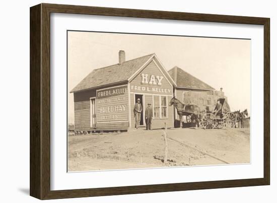 The Hay Store-null-Framed Art Print