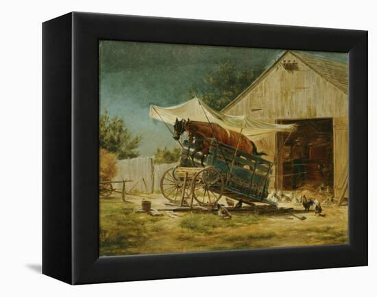 The Hay Thrasher-Edward Lamson Henry-Framed Premier Image Canvas