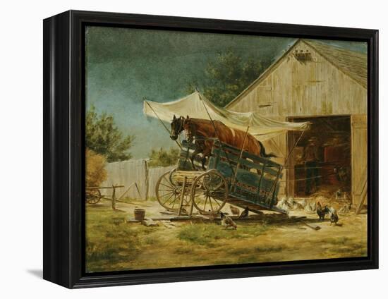 The Hay Thrasher-Edward Lamson Henry-Framed Premier Image Canvas