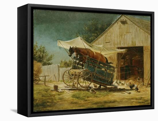 The Hay Thrasher-Edward Lamson Henry-Framed Premier Image Canvas