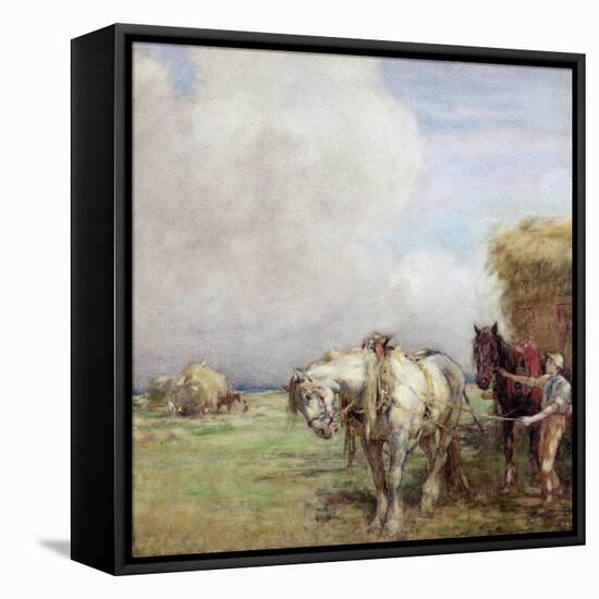 The Hay Wagon-Nathaniel Hughes John Baird-Framed Premier Image Canvas