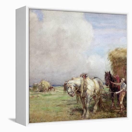 The Hay Wagon-Nathaniel Hughes John Baird-Framed Premier Image Canvas