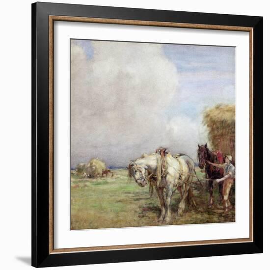 The Hay Wagon-Nathaniel Hughes John Baird-Framed Giclee Print