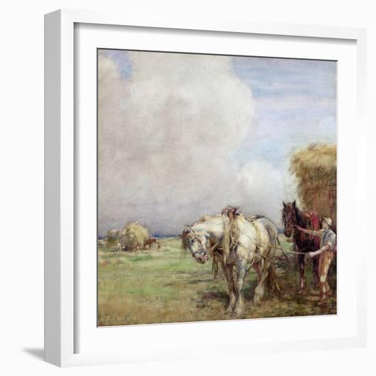 The Hay Wagon-Nathaniel Hughes John Baird-Framed Giclee Print