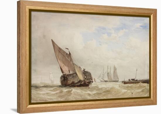 The Hayboat-William Clarkson Stanfield-Framed Premier Image Canvas