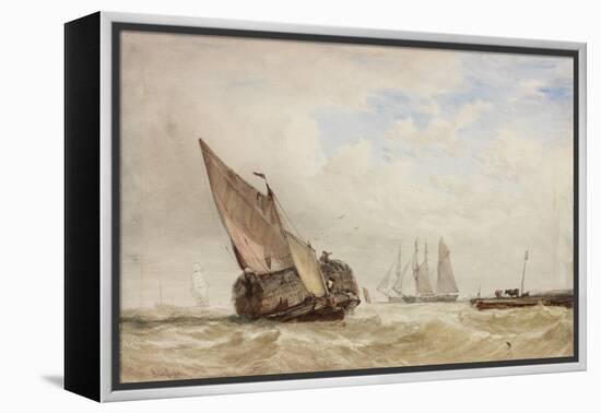 The Hayboat-William Clarkson Stanfield-Framed Premier Image Canvas