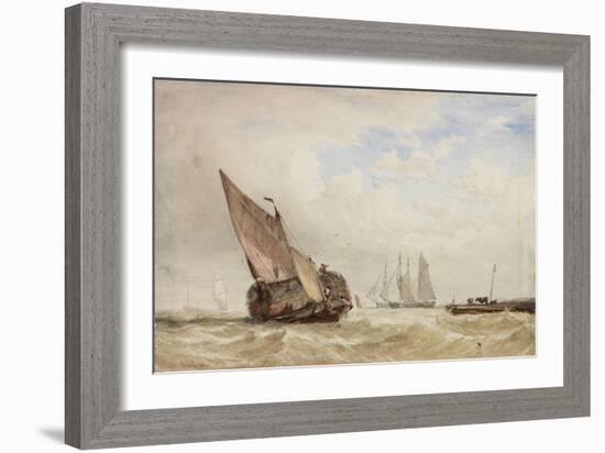 The Hayboat-William Clarkson Stanfield-Framed Giclee Print