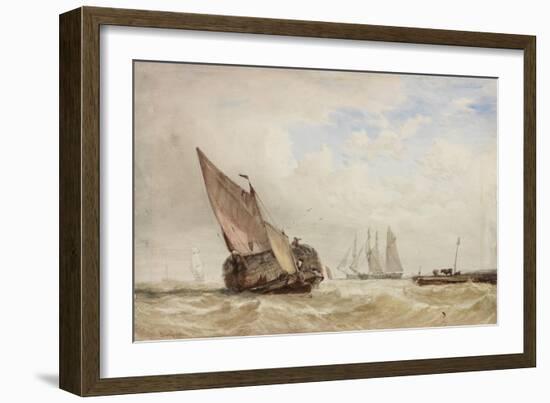 The Hayboat-William Clarkson Stanfield-Framed Giclee Print