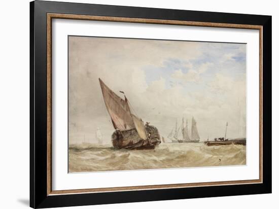 The Hayboat-William Clarkson Stanfield-Framed Giclee Print