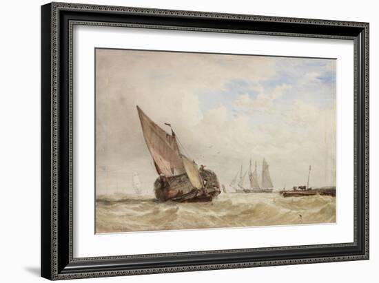 The Hayboat-William Clarkson Stanfield-Framed Giclee Print