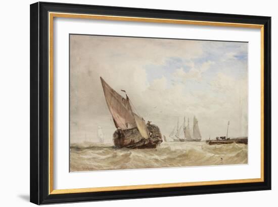 The Hayboat-William Clarkson Stanfield-Framed Giclee Print