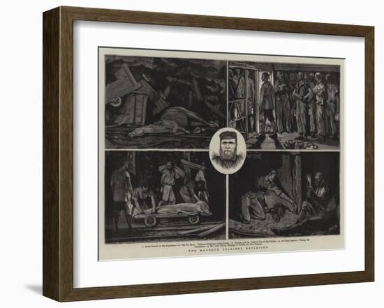 The Haydock Colliery Explosion-Joseph Nash-Framed Giclee Print