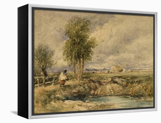 The Hayfield, C.1897-David Cox-Framed Premier Image Canvas