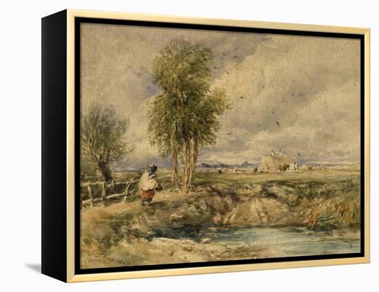 The Hayfield, C.1897-David Cox-Framed Premier Image Canvas