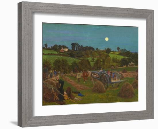 The Hayfield-Ford Madox Brown-Framed Giclee Print