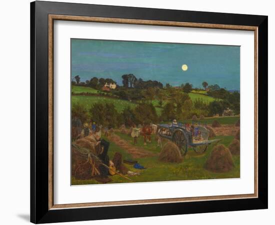 The Hayfield-Ford Madox Brown-Framed Giclee Print