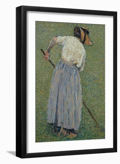 The Haymaker (Oil on Canvas)-Henri Martin-Framed Giclee Print