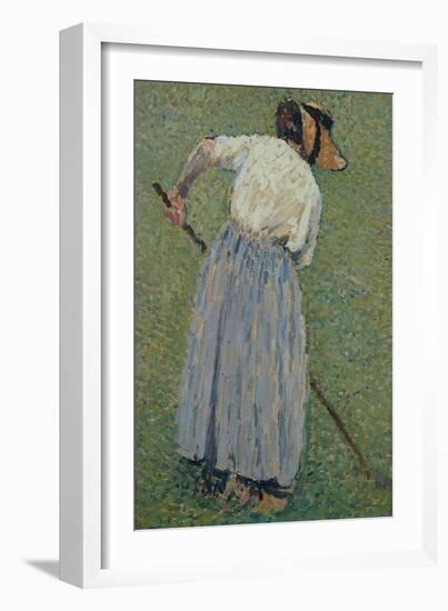 The Haymaker (Oil on Canvas)-Henri Martin-Framed Giclee Print