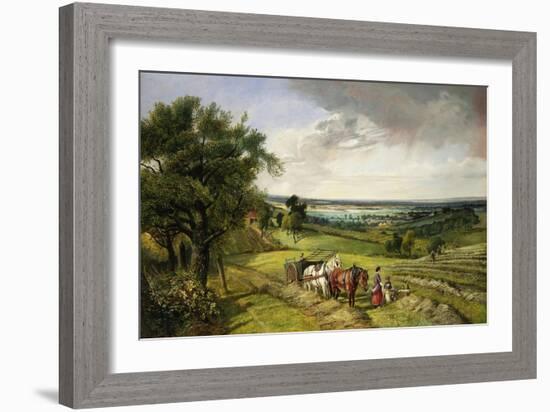 The Haymaker's Lunch-Edward Brooke-Framed Giclee Print