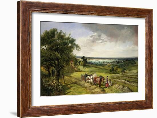 The Haymaker's Lunch-Edward Brooke-Framed Giclee Print