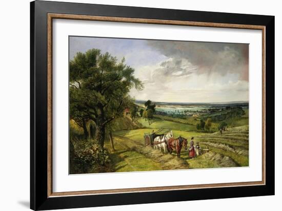 The Haymaker's Lunch-Edward Brooke-Framed Giclee Print