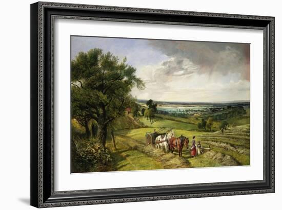 The Haymaker's Lunch-Edward Brooke-Framed Giclee Print