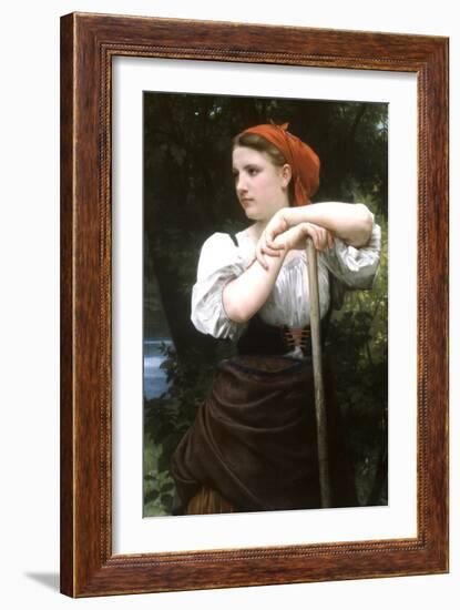 The Haymaker-William Adolphe Bouguereau-Framed Art Print