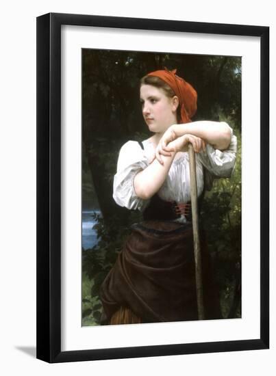 The Haymaker-William Adolphe Bouguereau-Framed Art Print