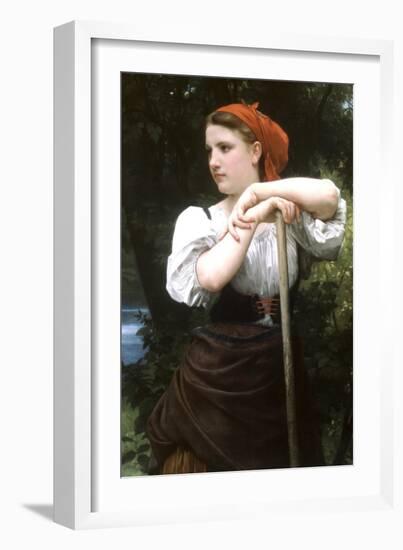 The Haymaker-William Adolphe Bouguereau-Framed Art Print