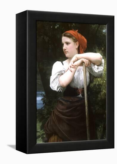 The Haymaker-William Adolphe Bouguereau-Framed Stretched Canvas