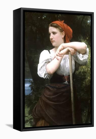 The Haymaker-William Adolphe Bouguereau-Framed Stretched Canvas