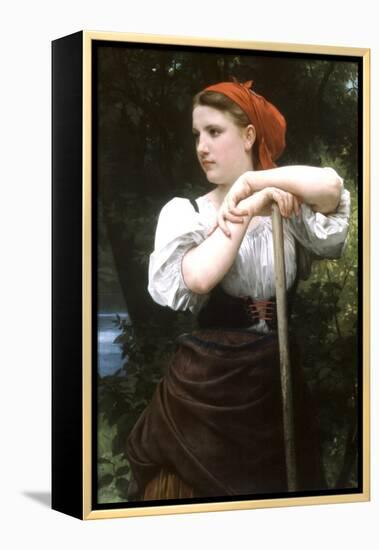 The Haymaker-William Adolphe Bouguereau-Framed Stretched Canvas
