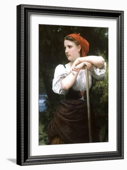 The Haymaker-William Adolphe Bouguereau-Framed Premium Giclee Print