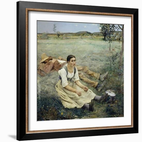 The Haymakers, 1877-Jules Bastien-Lepage-Framed Giclee Print