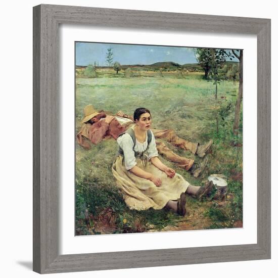 The Haymakers, 1877-Jules Bastien-Lepage-Framed Giclee Print