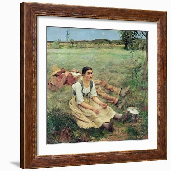 The Haymakers, 1877-Jules Bastien-Lepage-Framed Giclee Print