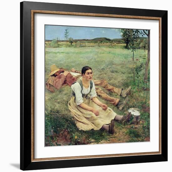 The Haymakers, 1877-Jules Bastien-Lepage-Framed Giclee Print