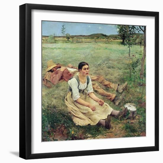 The Haymakers, 1877-Jules Bastien-Lepage-Framed Giclee Print