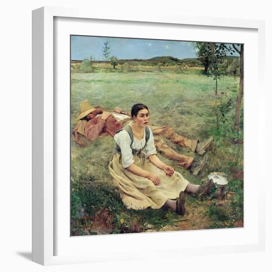 The Haymakers, 1877-Jules Bastien-Lepage-Framed Giclee Print