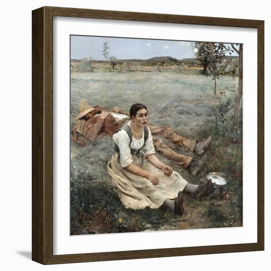 The Haymakers, 1880-Jules Bastien-Lepage-Framed Giclee Print