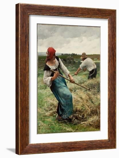 The Haymakers, 1888 (Oil on Canvas)-Julien Dupre-Framed Giclee Print