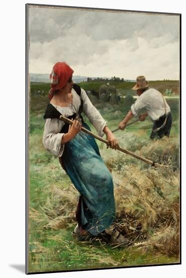 The Haymakers, 1888 (Oil on Canvas)-Julien Dupre-Mounted Giclee Print