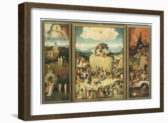 The Haywain, 1485-Hieronymus Bosch-Framed Giclee Print