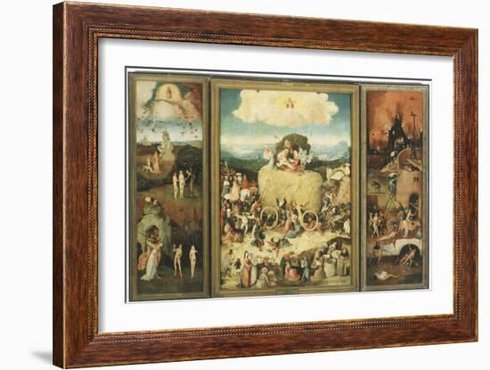 The Haywain, 1485-Hieronymus Bosch-Framed Giclee Print