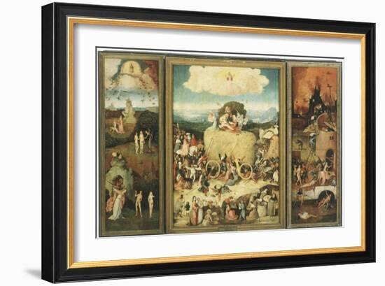 The Haywain, 1485-Hieronymus Bosch-Framed Giclee Print